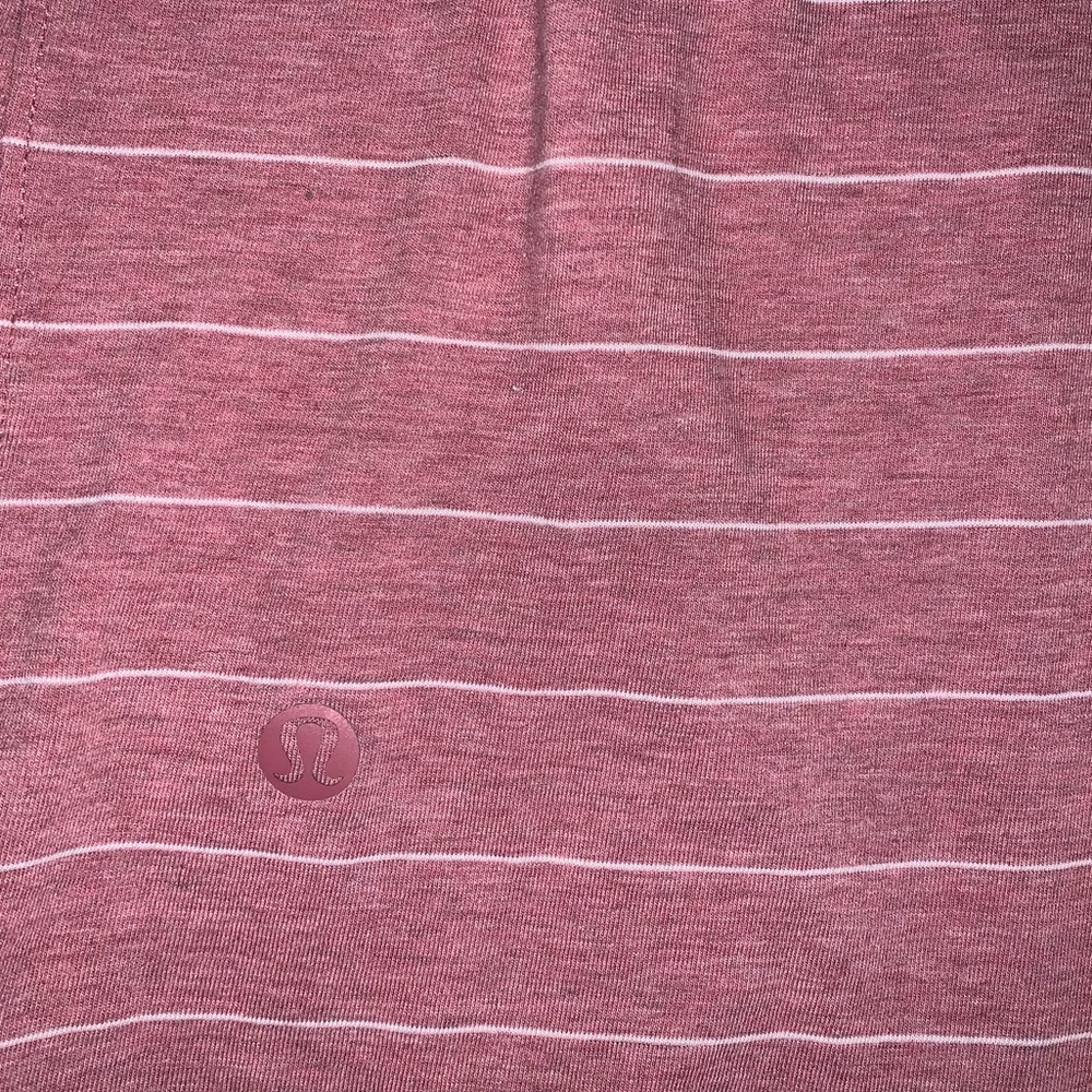 Lululemon Pink and White stripe love tank - Picture 4 of 4